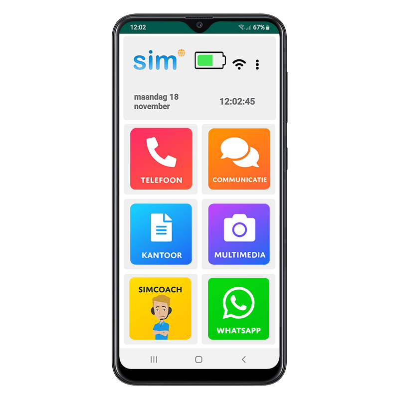 SimPhone 4 met whatsapp