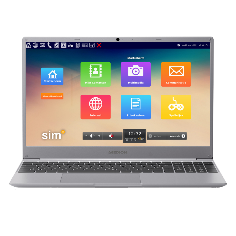 SimTop senioren laptop Sim