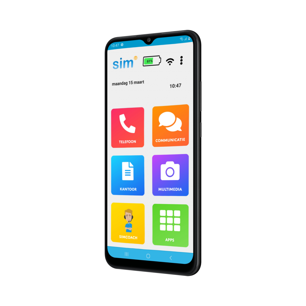 SimPhone 5 schuinvoor