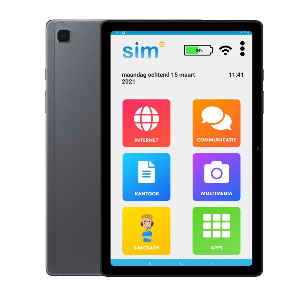 SimTab 5 voorachter