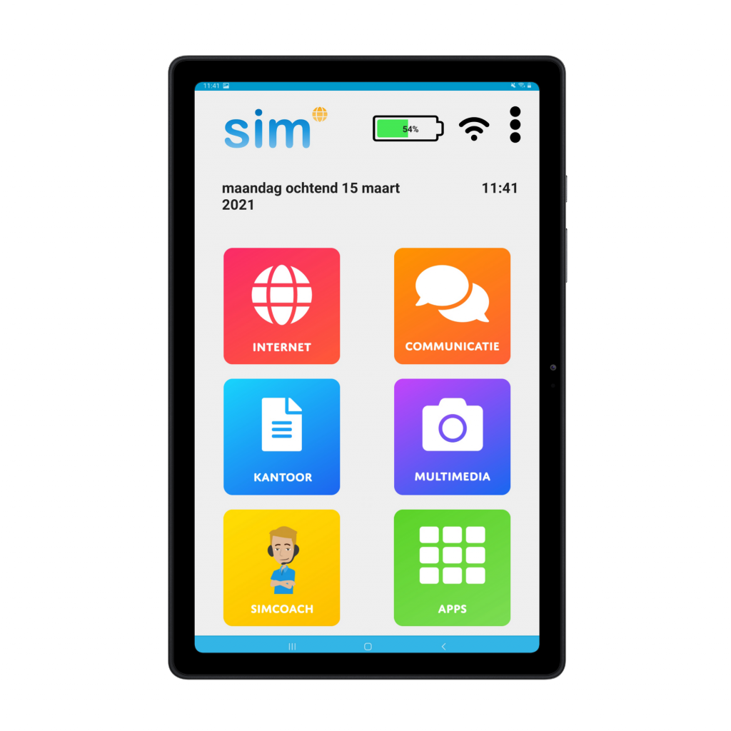 SimTab 5 voorzijde