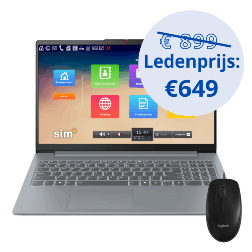 SimTop laptop 2025 ledenaanbieding